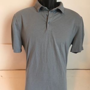 Lululemon Men's Gray Polo Short Sleeve Shirt
